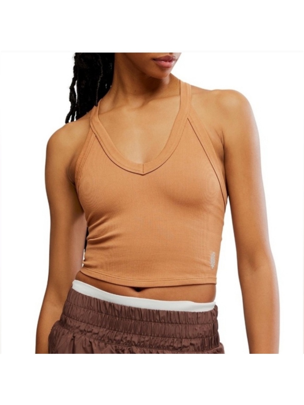 FP Movement All Clear V Neck Cami Twig / Cedar  NWT XL